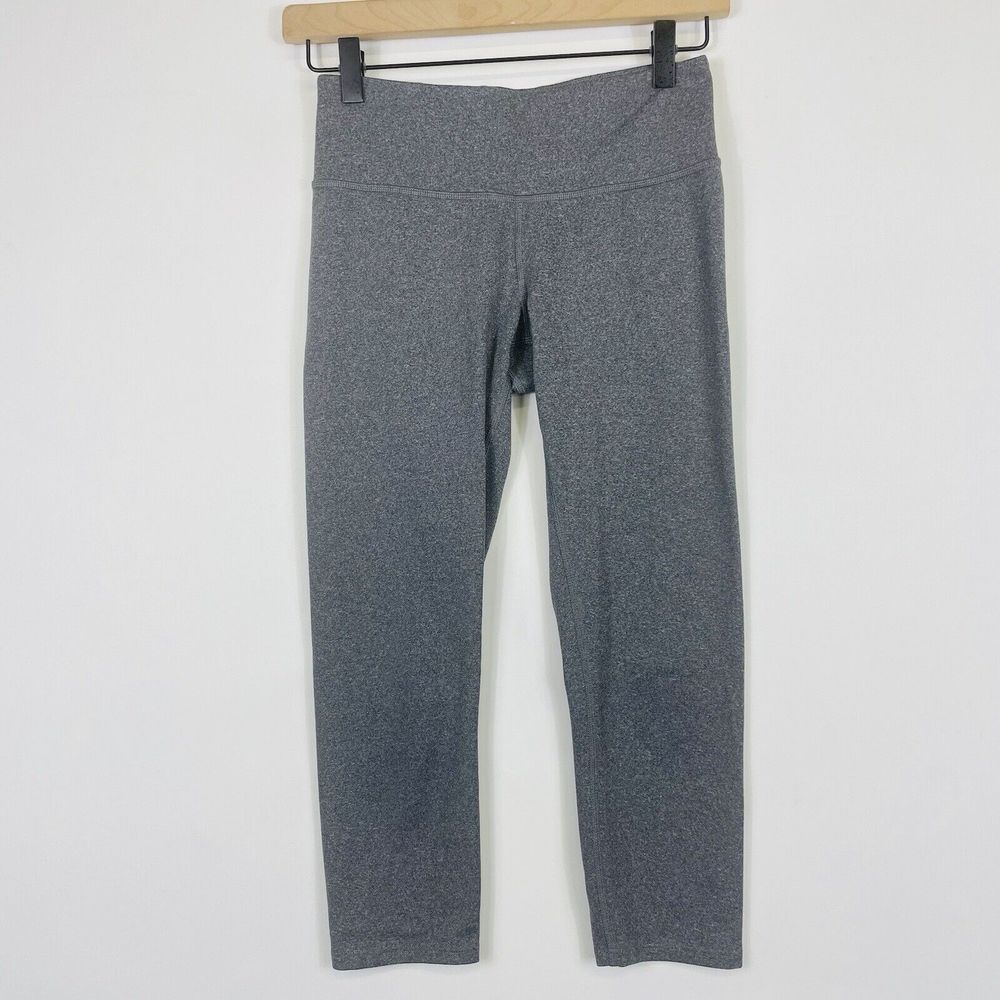 REI Coop Heather Grey Basic Fitted Capris Cropped Pants Leggings‎ Womens XS